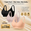 PACK X3 BRASIERS SIN VARILLAS PUSH-UP - COMODIDAD Y SEGURIDAD✨ | COMPRA HOY CON EL 40% DE DESCUENTO