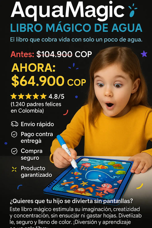 AQUAMAGIC© I Libro mágico de agua para bebés y niños